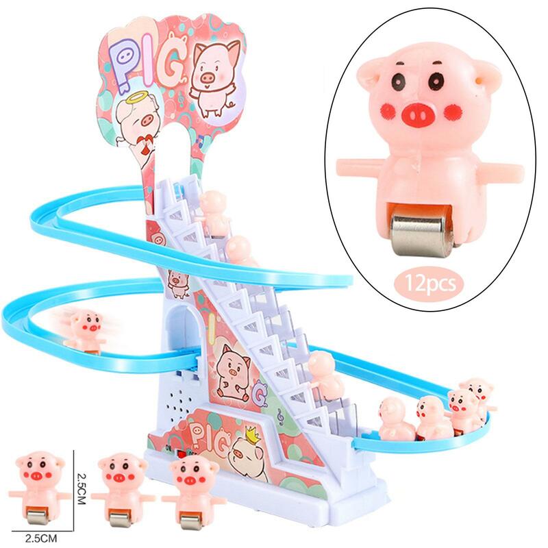 Elektryczne tory części do gry Model zwierząt piękne zastępcze schody do wspinaczki zabawki dla małych dzieci chłopcy dziewczęta prezenty świąteczne