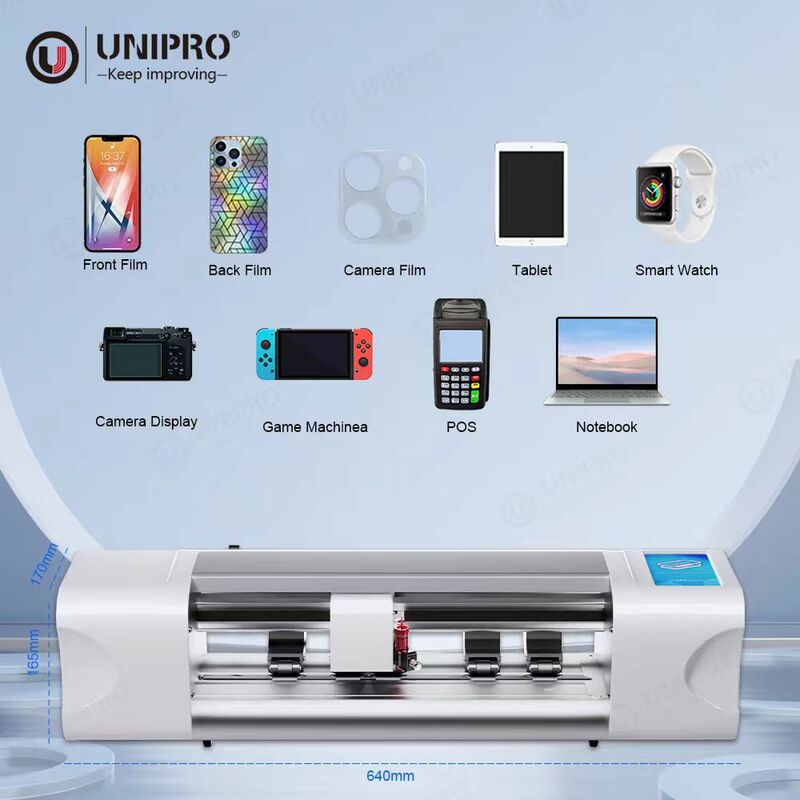 UNIPRO-Máquina cortadora de Protector de pantalla inteligente desbloqueada, película de hidrogel suave de TPU HD para teléfono, tableta y reloj