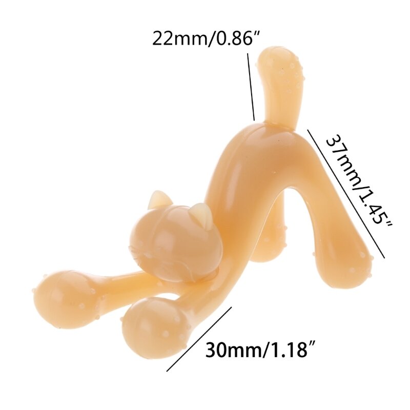 Silicone Cat Teether Safe and Soothing Teether Chewable Cartoon Cat Teething Toy Chewing Toy for Teething Discomfort