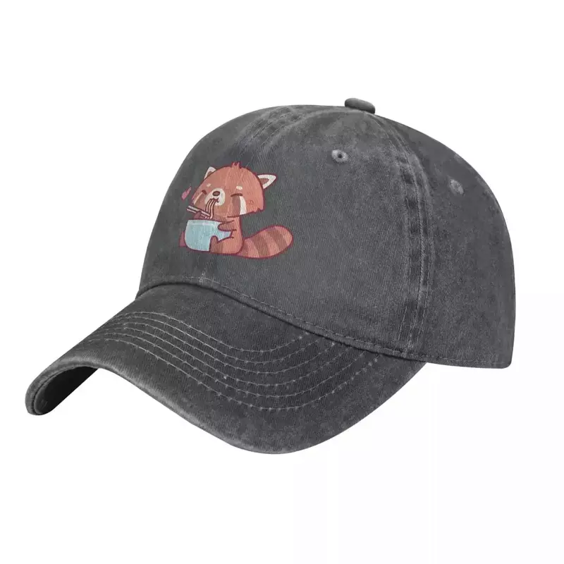 Topi Baseball topi untuk pria, topi Baseball Panda makan Ramen, topi penahan matahari untuk pria