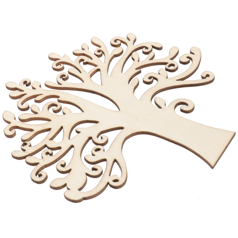 Alberi in legno per appendere l'albero di natale decorazioni vuote forme di etichette regalo decorazioni per l'albero di natale