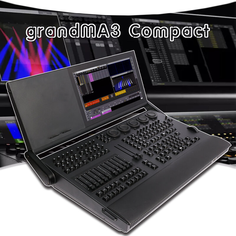 Controlador de ala de comando de pantalla táctil grandMA3, conectar el Software de última versión para iluminación de cabezal móvil DMX, 250 000 parámetros