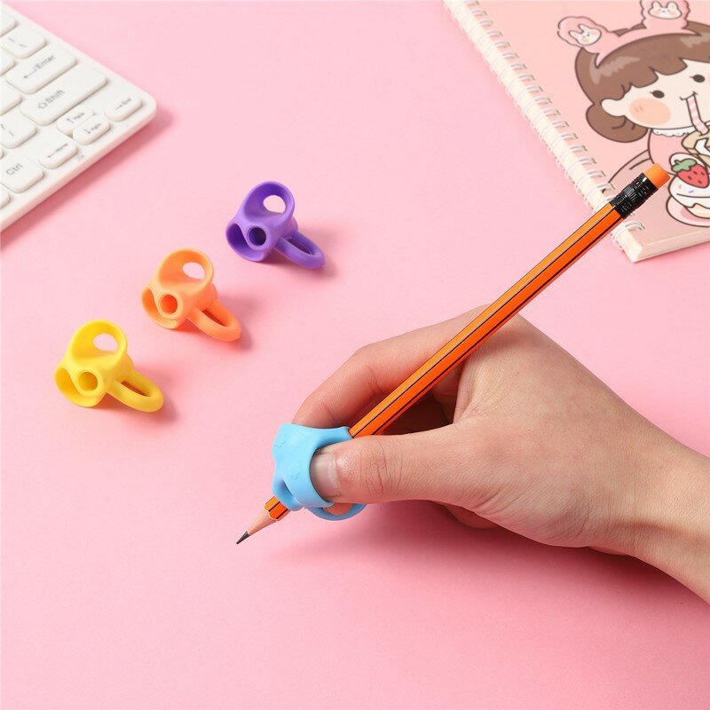 3-100 Stück Bleistift halter Drei-Finger-Schreib korrektor Kinder Kind lernen Halte gerät Korrektur Stift halter Schul material