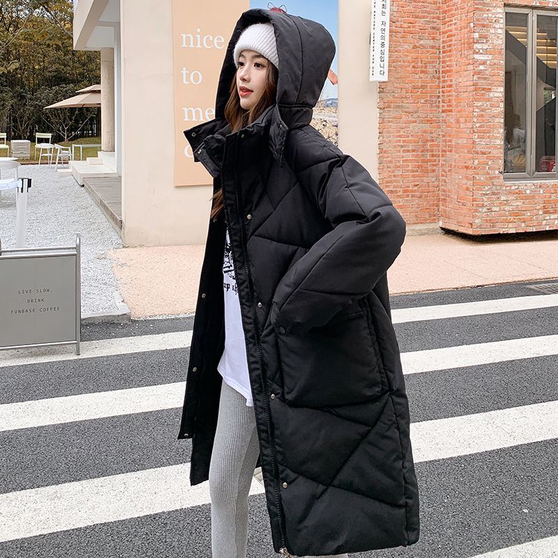 Корейский женский пуховик, Утепленные Пальто с перьями, Женская куртка, свободные длинные пуховики, зимнее женское холодное пальто, пуховик