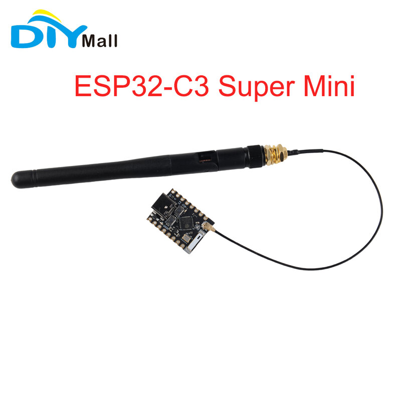 Diymall ESP32-C3 super mini wifi blue-zahn dev entwicklung board mit ipex schnitts telle ESP32-C3_Mini_V1/2,4g 3dbi gewinn antenne