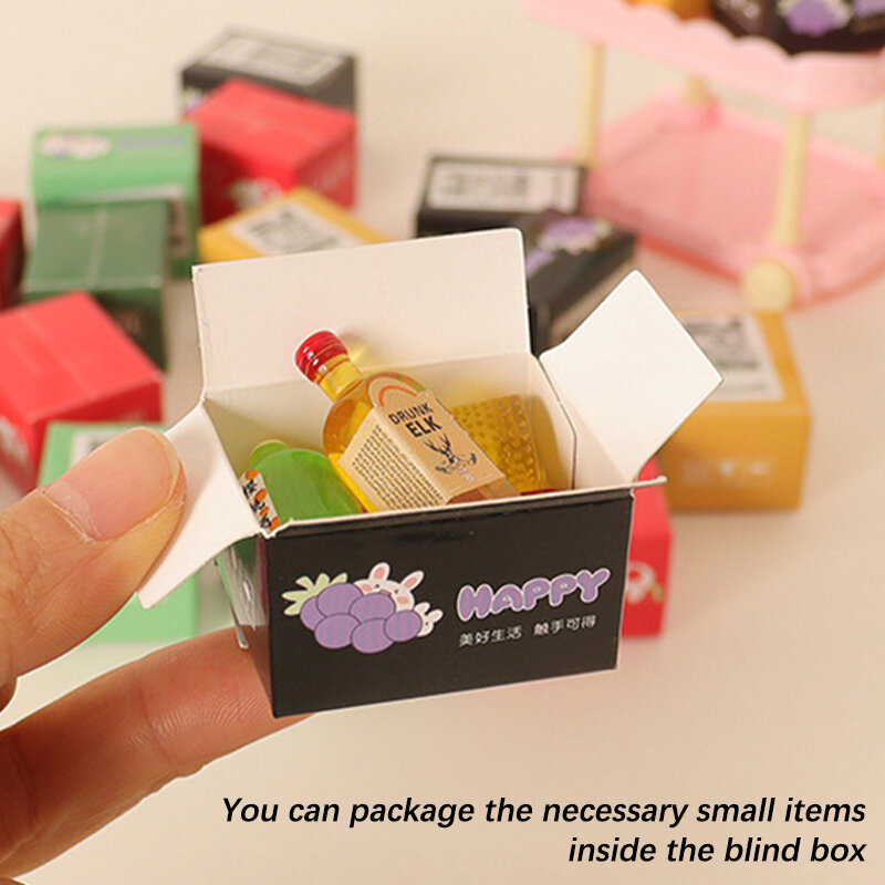 5Pcs/1Set Mini Carton Express Box Miniature Express Box Decor Toy Doll House Decor