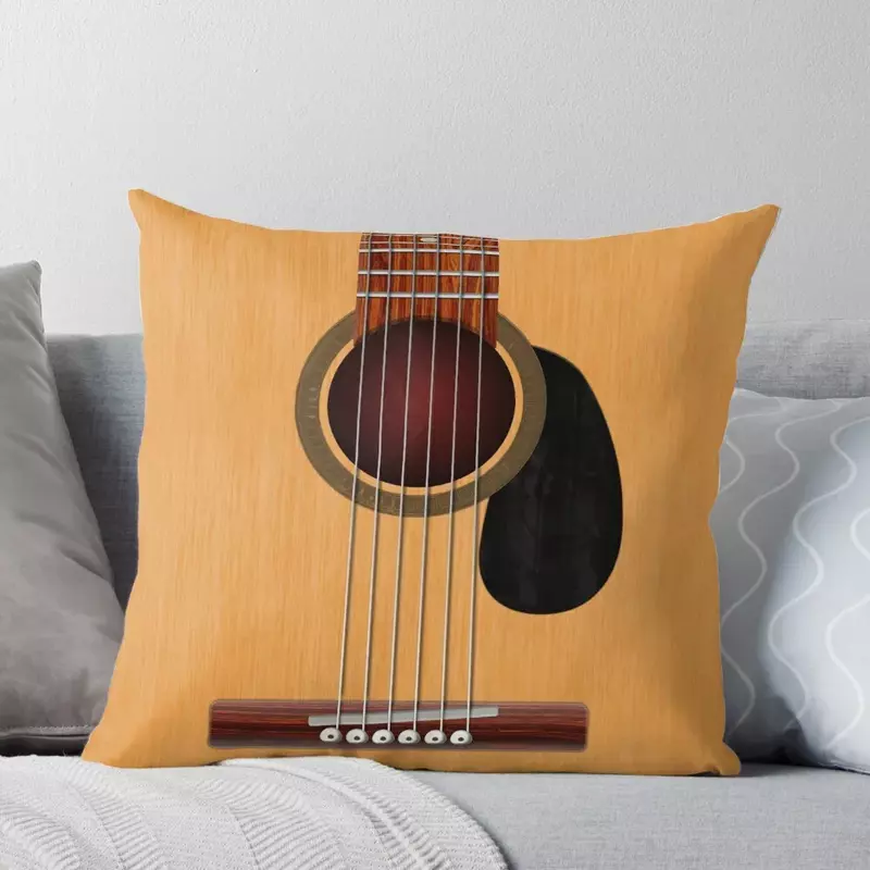 Acoustic Guitar Throw Pillow Christmas Pillows Cusions Cover Christmas Pillow Cases