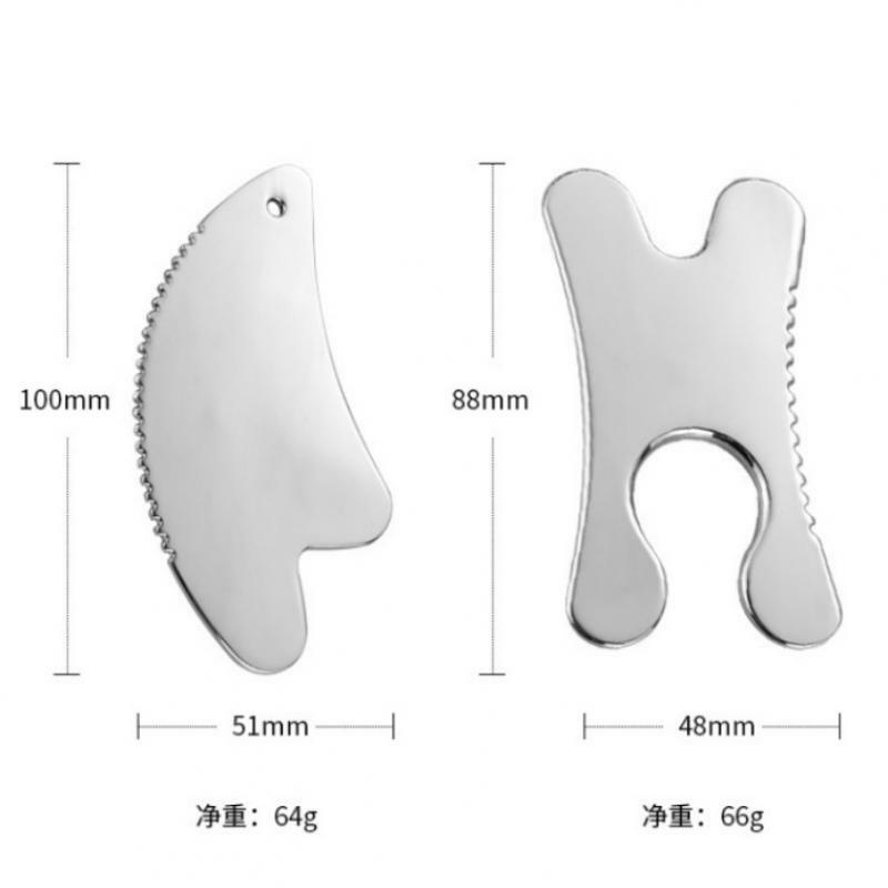 1Pcs Zinc Alloy Tooth Guasha Board for Face Neck Whole Body Massage Facial Skin Care Beauty Meridian Dredging Fasciotome