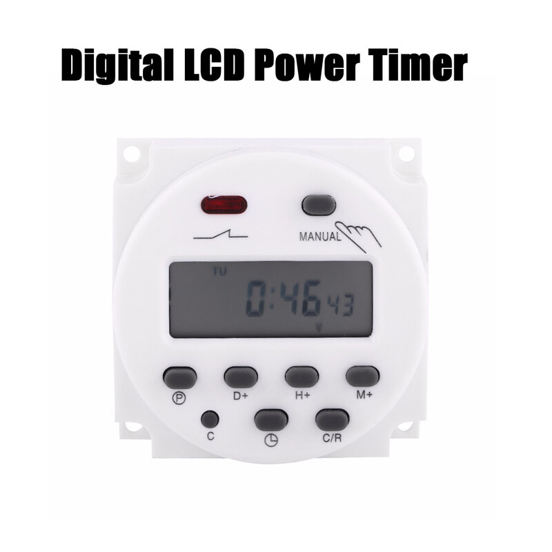 Timer 220V Digitaal Lcd Power Timer Programmeerbaar Tijdschakelaar Relais