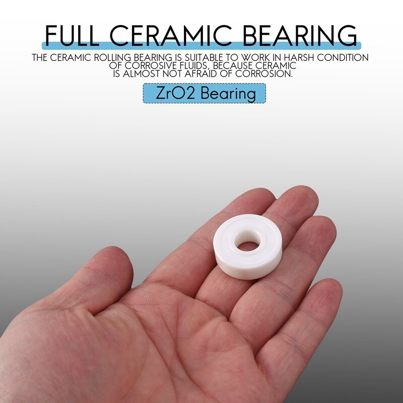 6000-2RS Full Ceramic Miniature Bearing Zro2 Ball Bearing 10X26x8mm