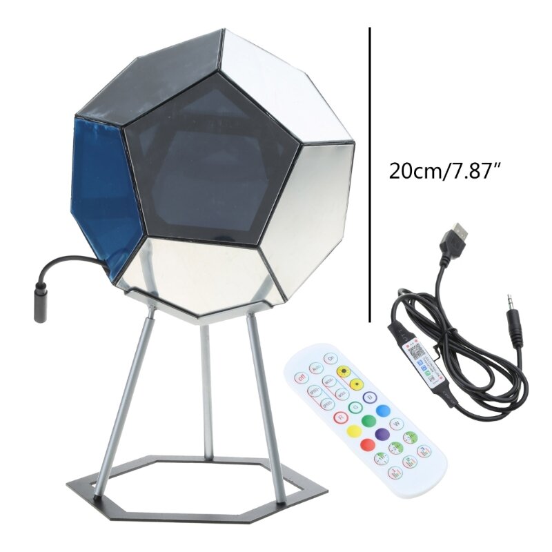 Colorful Geometric Dodecahedron Gaming Light for Bedroom Decor Usb Charging Lamp
