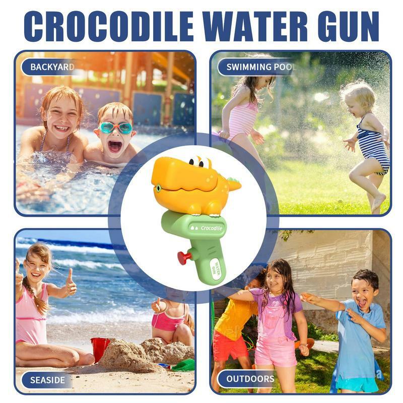 해변 물 분무기 만화 공룡 노벨티 수영장 물놀이 장난감, 재미있는 야외 게임, 어린이용 물총 장난감