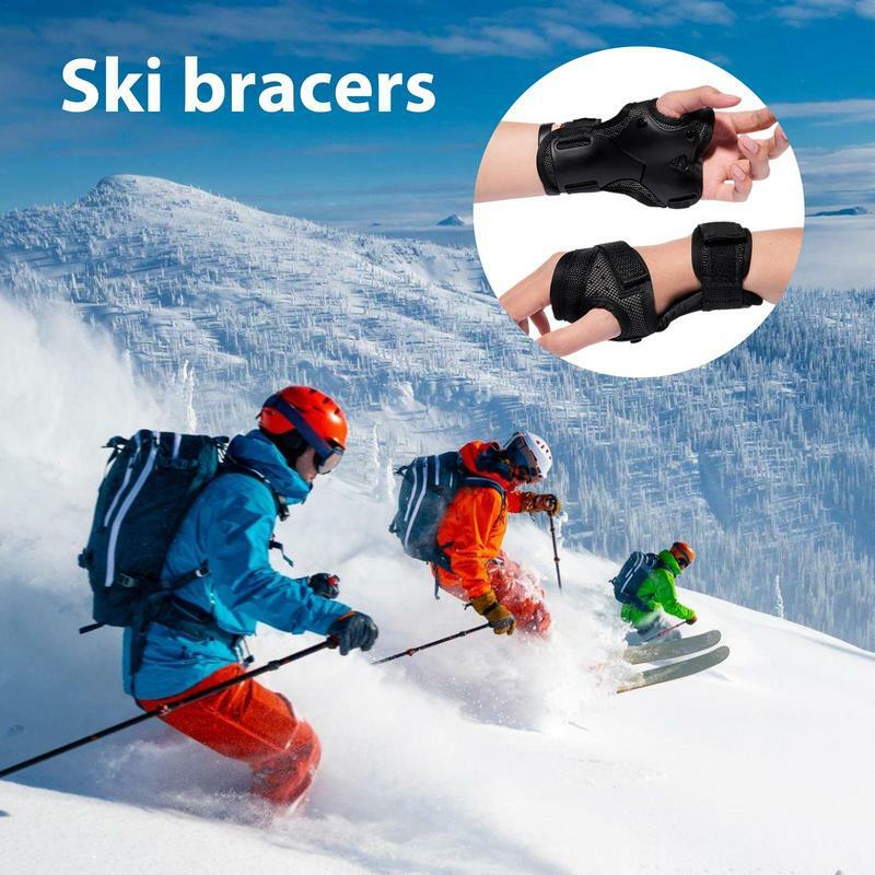 واقي معصم يدعم الدعامة للرجال والنساء ، والتزلج ، والتزلج ، والتزلج على الجليد ، وركوب الدراجات ، والرياضة MTB ، وحماية اليد