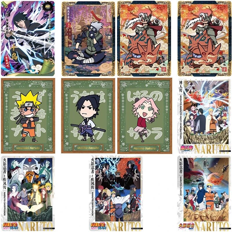 KAYOU Tarjeta de animación Original, colección de la herencia Naruto, paquete de colección Ninja Era, juego para niños, tarjeta de colección de Hobby