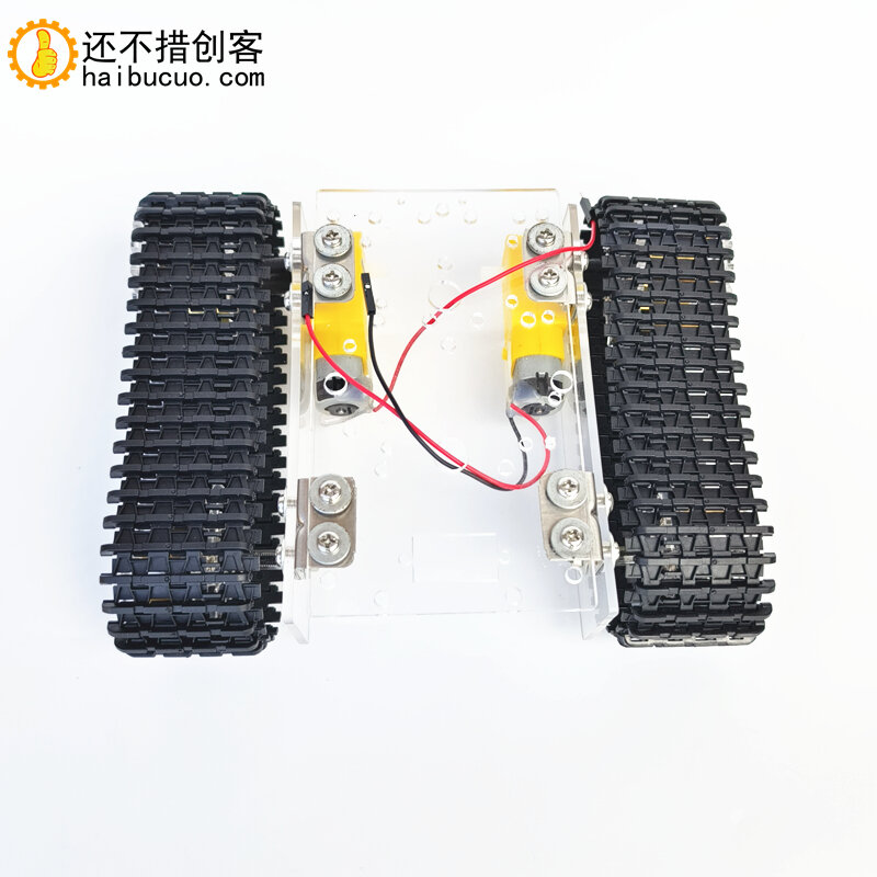tanyue Upgrade Acrylic Fully Assembled Tank Chassis TT Motor 3-9v Tracked Intelligent Car with Line STEM Education SNX1
