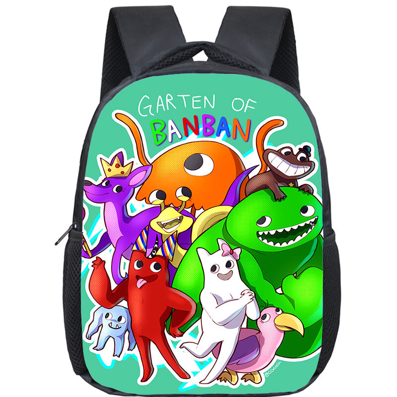 12 Inch Mini Backpack Game Garten Of BanBan School Bag Boys Girls Cartoon Kindergarten Bookbag Kids Anime Schoolbag Baby Daypack