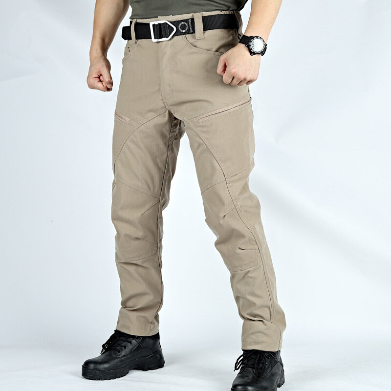GL-Pantalon cargo multi-poches pour homme, pantalon militaire décontracté, jogging de randonnée en plein air, FJG, 2023