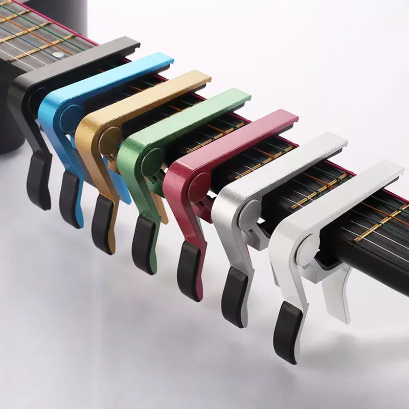 Lega di alluminio di alta qualità per accessori per chitarra metallo nuovo Capo per chitarra classico acustico per chitarre elettriche con regolazione del tono