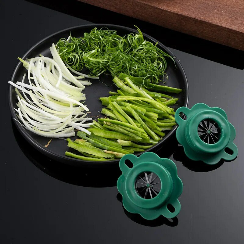 New Green Onion Easy Slicer Shredder Plum Blossom Cut Green Onion Wire Drawing Superfine Vegetable Shredder Kitchen Accessories