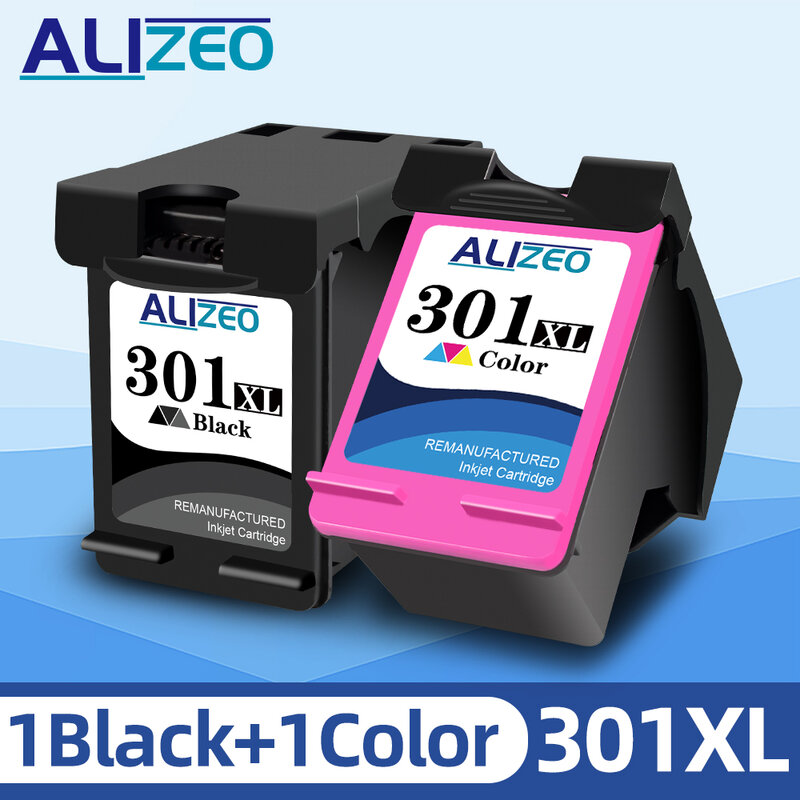 ALIZEO 301 XL HP 301XL 잉크 카트리지 용 재생산 잉크, HP 5530 4500 5532 4507 2540 2542 2549 1510 1010 1512 2620 4630