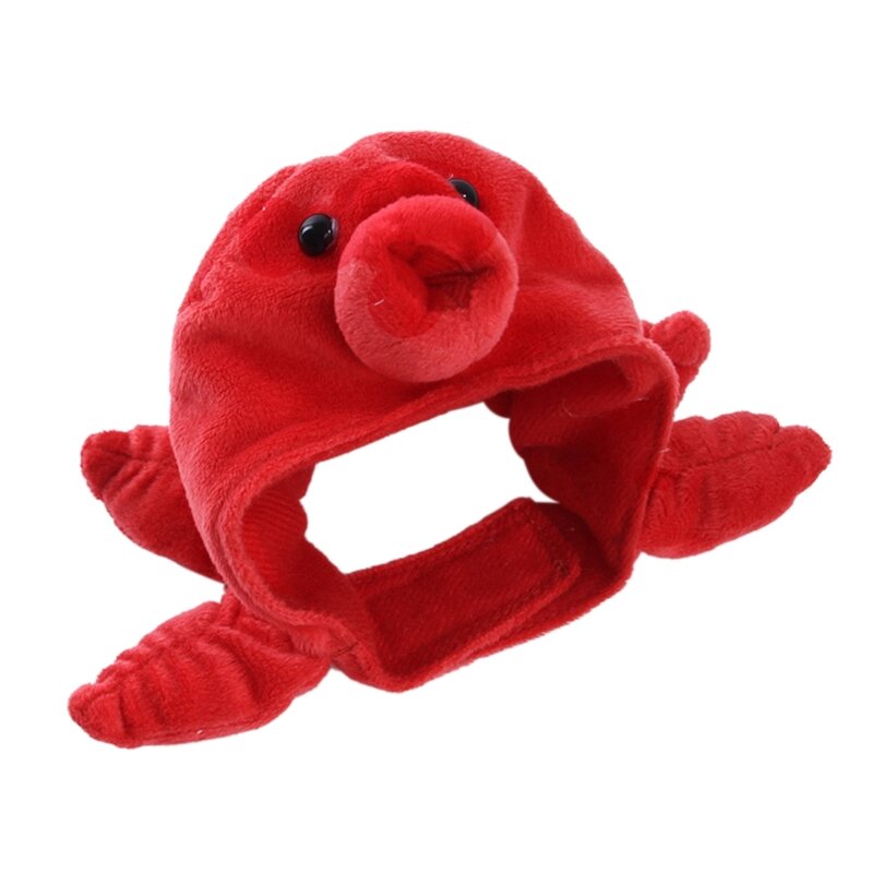 Funny Hat Pet Red Octopus Headwear Photo Props Suitable for Cat and Dog