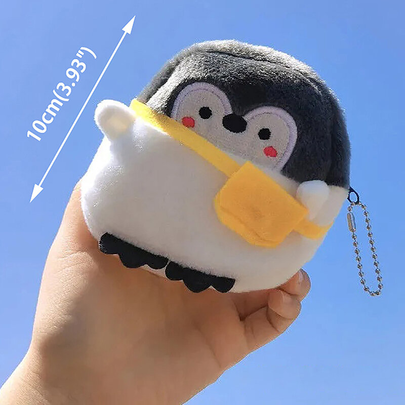 Monedero de pingüino de peluche de Anime Kawaii para hombres y mujeres, monederos de moda coreana, Mini billetera con cremallera, bolso para niños y niñas, Envío Gratis, nuevo, 2023