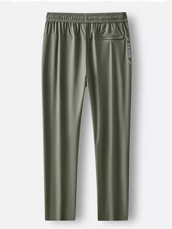 2024 nowe letnie proste spodnie dresowe męskie oddychające lodowe luźne nylonowe długie spodnie męskie casualowe spodnie dresowe Plus rozmiar 8XL