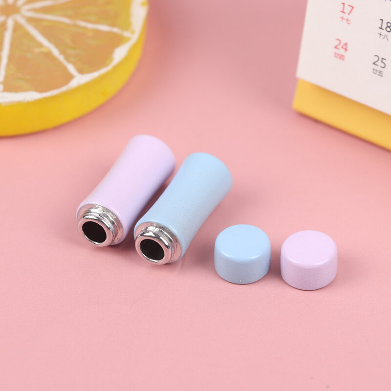 Cute 1/12 Dollhouse Miniature Thermos Cups Miniature Food Play Scene Dollhouse Accessories Thermo Water Cup Doll House Decor