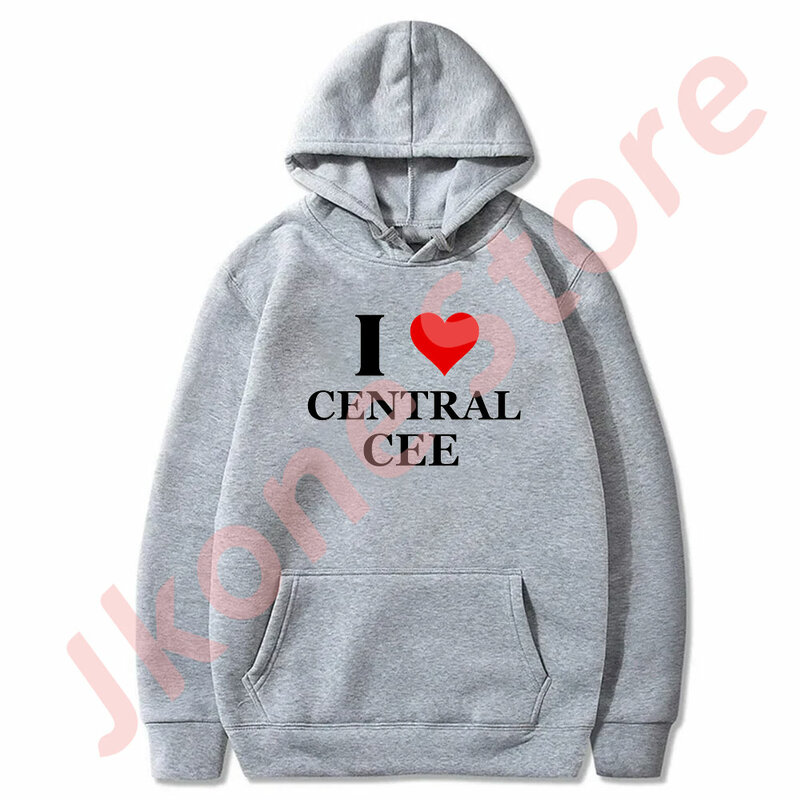 I Love Central Cee Hoodies Rapper Tour Merch Pullovers Unisex Fashion Casual HipHop Style Sweatshirts