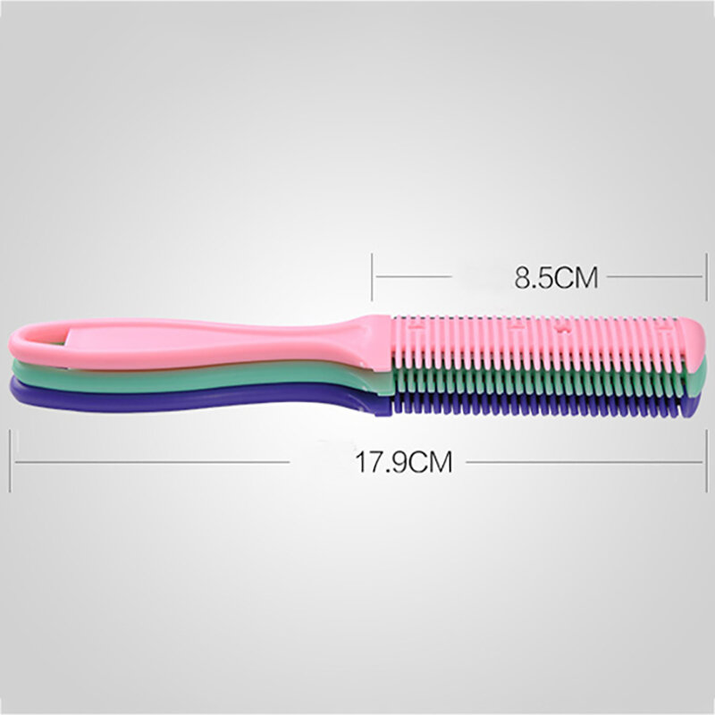 Nowy zestaw do stylizacji włosów nożyce fryzjerskie magiczne ostrze grzebień przybory fryzjerskie najwyższej jakości dwustronny nóż nożyczki do włosów czarny