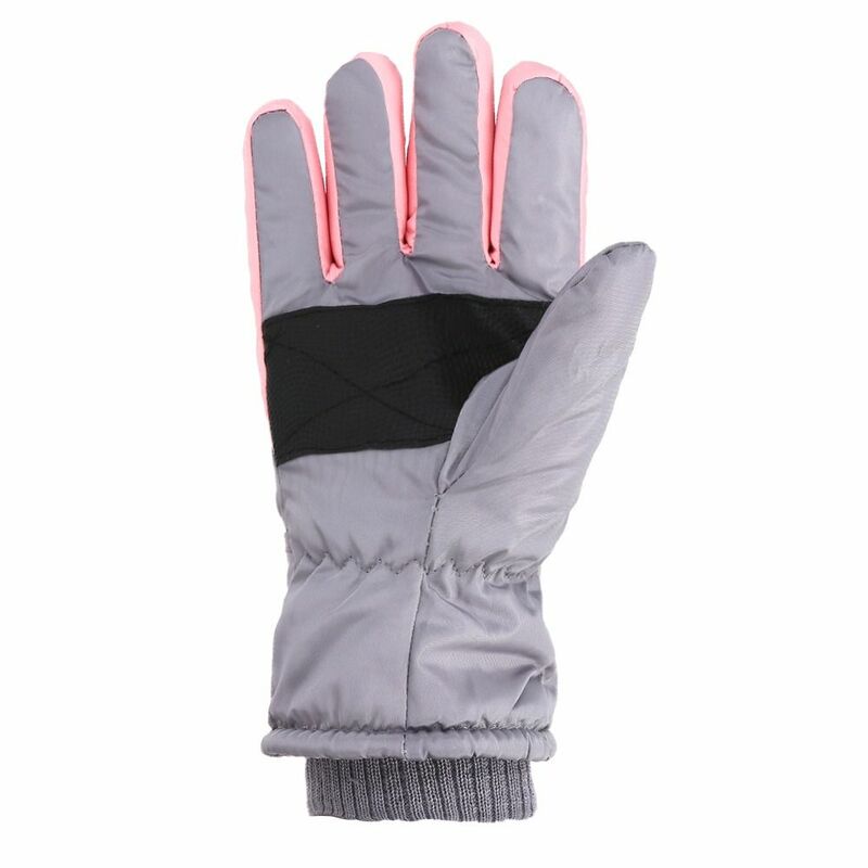 Нескользящие лыжные перчатки с пальцами, новые утепленные ветрозащитные спортивные перчатки для улицы, зимние теплые велосипедные перчатки с мультяшным принтом