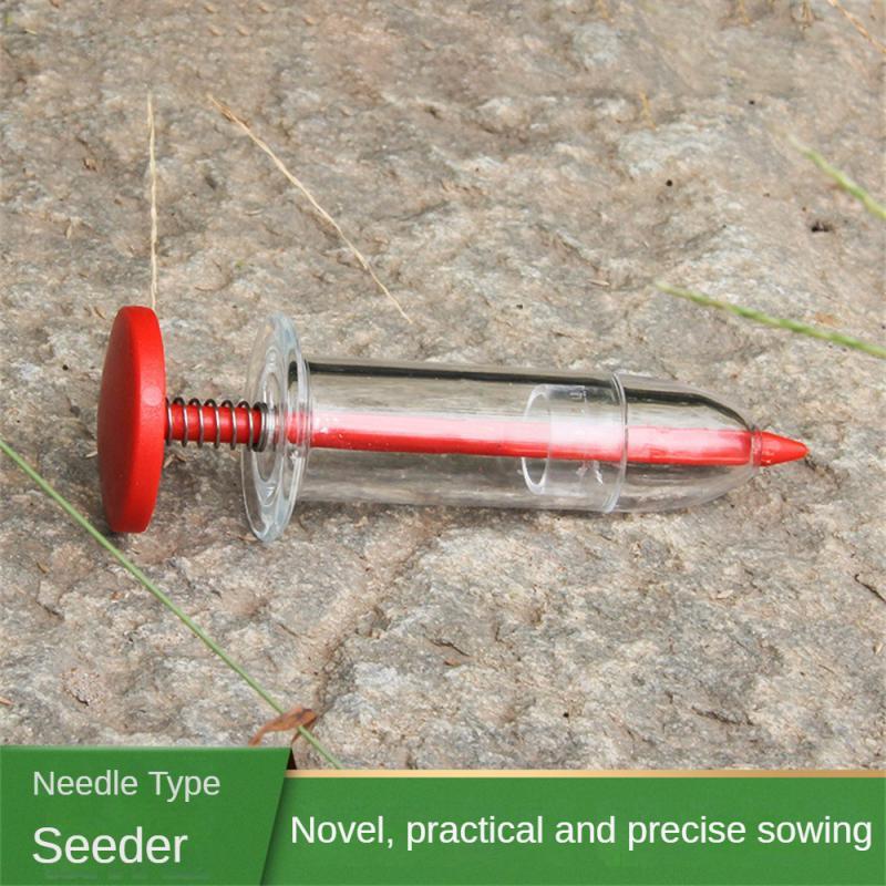 Syringe Seeder Mini Seed Sowing Dispenser Garden Precision Seeding Fertilizing Planter Manual Sower Flower Bed Gardening Tool