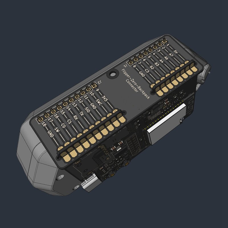 ESP32 Addon Board Kit, ransel Wifi dengan casing motif 3D untuk Flipper Zero