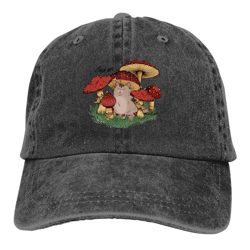 여름 모자 선 바이저, 재미있는 고양이 힙합 모자, 매직 버섯 카우보이 모자, 피크 모자