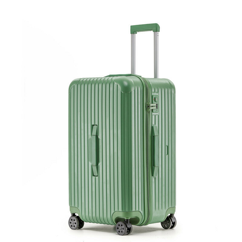 PLUENLI-maleta deportiva con cremallera para hombre, Maleta de equipaje gruesa y de gran capacidad, Color caramelo, a prueba de explosiones