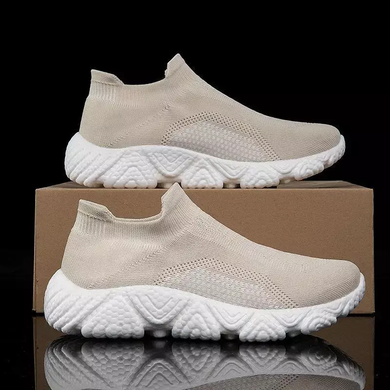Men's Casual Sneaker Soft Bottom Non-Slip Work Shoes Breathable Tenis Running Shoes Fashionable Shoes All-Matching