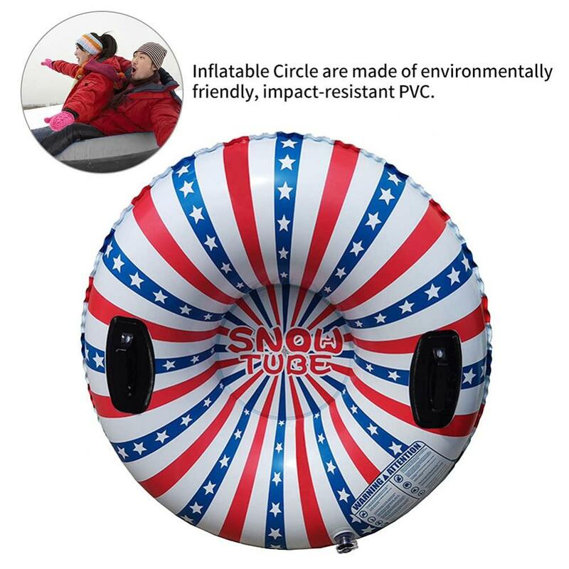 คริสต์มาสกลางแจ้งหนา Inflatable สกีแหวนฤดูหนาวหิมะของเล่นผู้ใหญ่ Inflatable สกีเย็น Sledge หนาลากแหวน