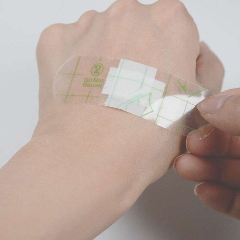 Band Aid transparente para crianças e adultos, curativo impermeável para ferida, remendo de pele de gesso, ataduras adesivas, 120 peças por conjunto