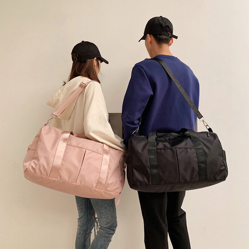 Duffel Bag impermeável portátil com compartimento de sapato, Sport Gym Bag, Travel Bag com bolso molhado e seco, Natação e Yoga Bolsa, Bagagem