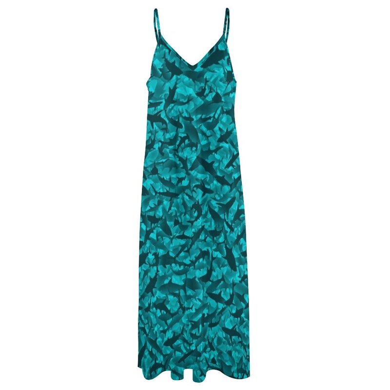 상어 민소매 드레스, 우아한 여성 드레스, 섹시한 웨딩 드레스, 2023 여름