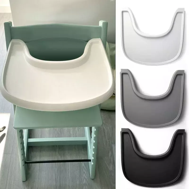 เก้าอี้สำหรับการเจริญเติบโตจานรับประทานอาหารสำหรับทารกจานโต๊ะทานอาหารเก้าอี้รับประทานอาหาร ABS ถาดเก้าอี้สูงอุปกรณ์สำหรับเด็ก