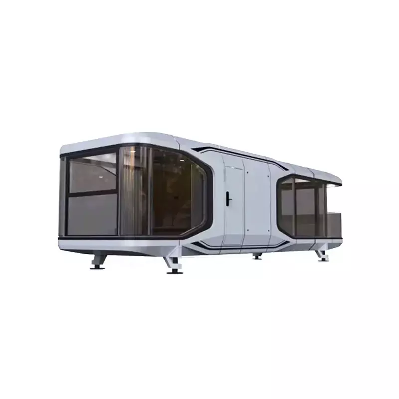 Steel Frame Tent Space Capsule Cabin, Prefab Apple Cabin Hotel, minúscula casa de trabalho móvel, Office Pod, Villa