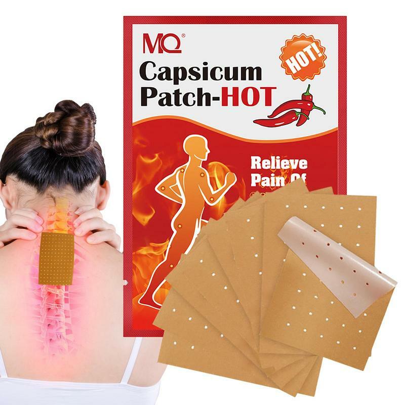 Paprika Gips Patch 8 Stück Bauch Patches Schmerzen Linderung Paprika Wärme Gips Hot Patch für Rücken Nacken Schulter Knie und