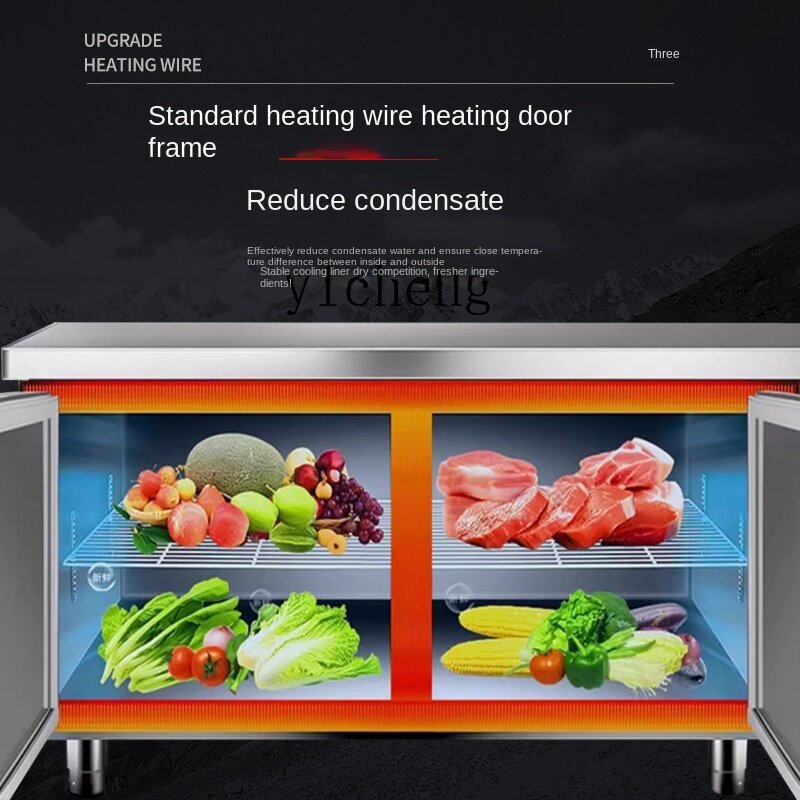 ZC-Réfrigérateur de cuisine commercial, table de fonctionnement indispensable, congélateur frais