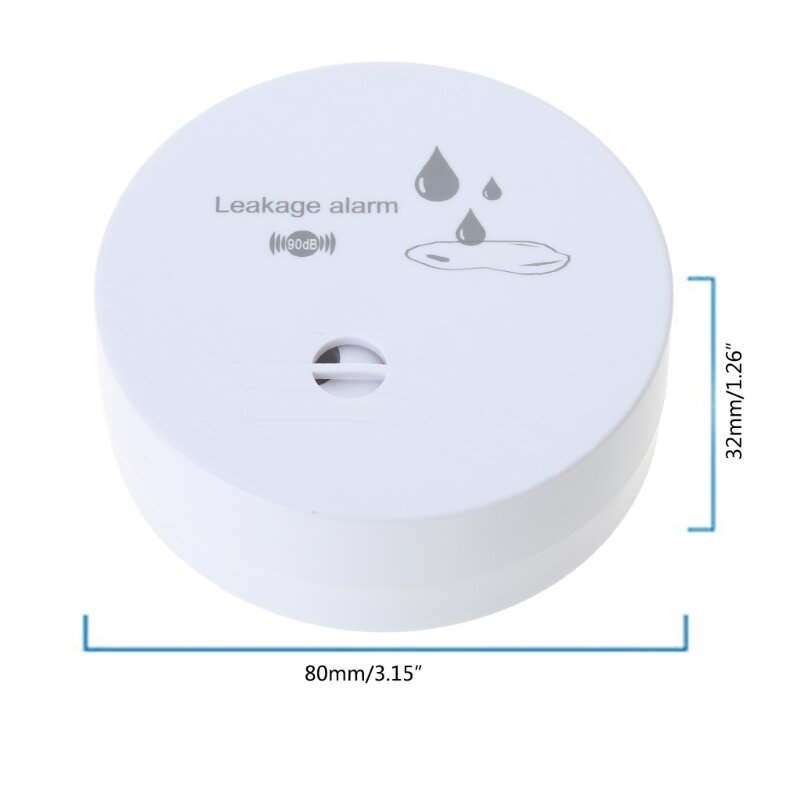 電池式水警報器水漏れ検知器水耐久性キッチン地下室&浴室用スペースを保護ドロップシップ