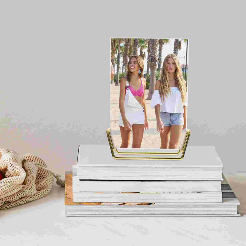 Set up Bedroom Photo Holder Picture Frame Desk Household Display Frames Acrylic Stand