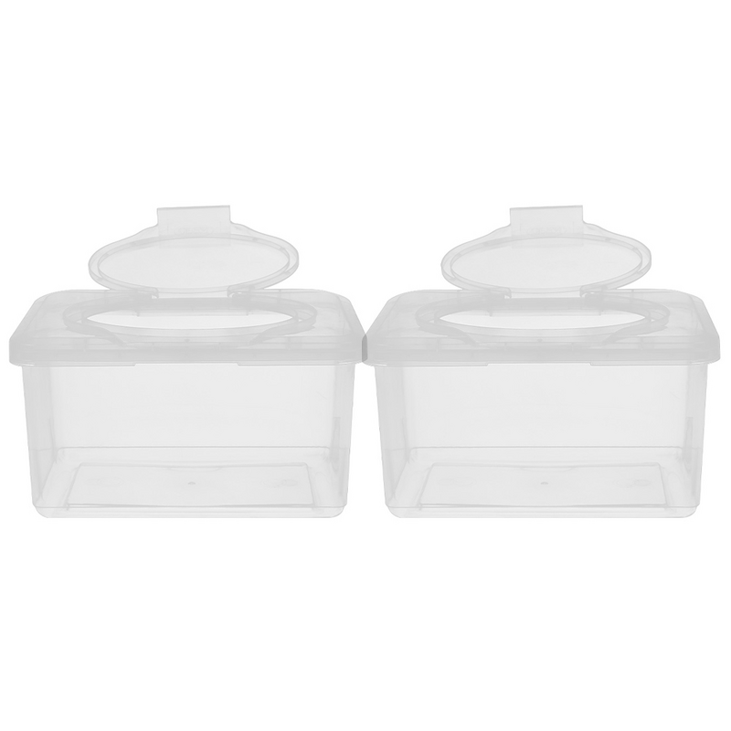 1/2pcs Baby Wet Wipes For Adults Dispenser Portable Dustproof Tissue Storage Box With Lid For Car Home Office Desktop Organizer