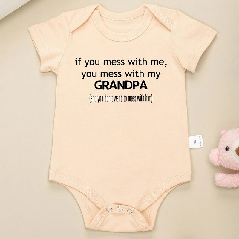Cute Baby Girl Clothes Fun Text Print Cozy Cotton Infant Onesies Short Sleeve Summer O-neck Streetwear Casual Toddler Bodysuit