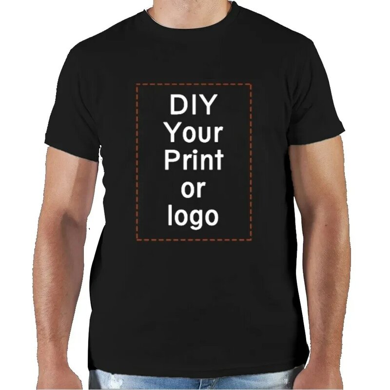 Camiseta personalizada para hombre y mujer, camisa con estampado personalizado, logotipo de foto DIY, texto de marca, personalice su ropa