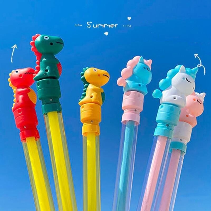 Cartoon Dinosaur Water Fashion Pull-out Type Long Tube Water Park Toys Long Range Lovely Parent-child Toys Water Battle